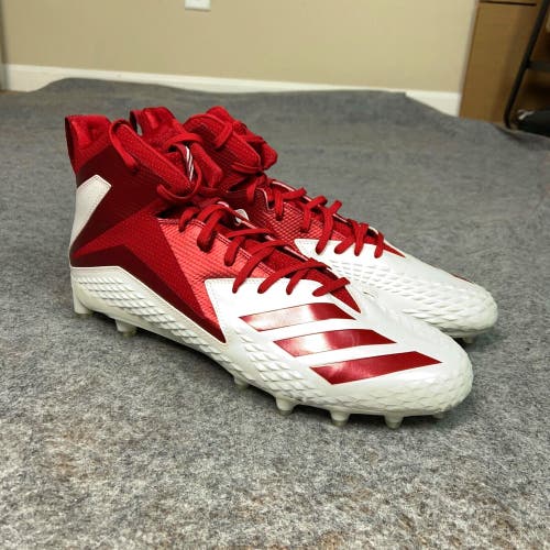 Adidas Mens Football Cleat 17 White Red Lacrosse Freak High Sports Pair Logo D