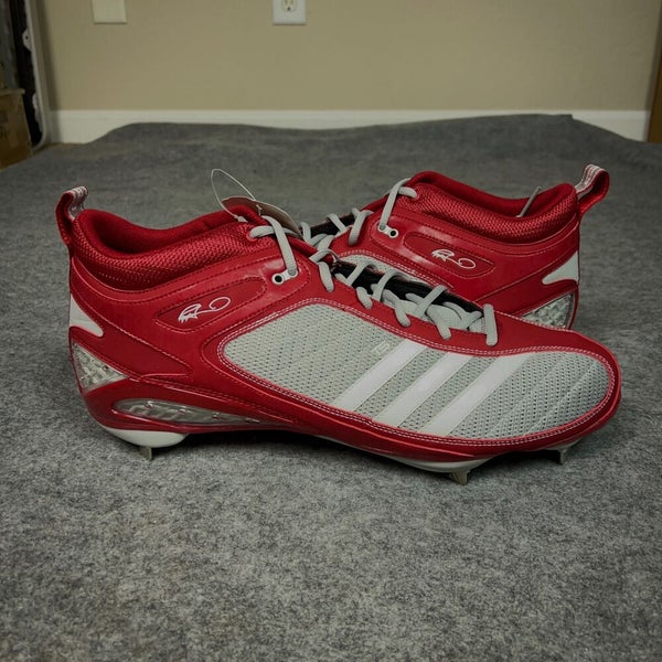 Adidas Mens Baseball Cleat 15 Red Gray AST Ryan Howard Mid Metal Softball C5