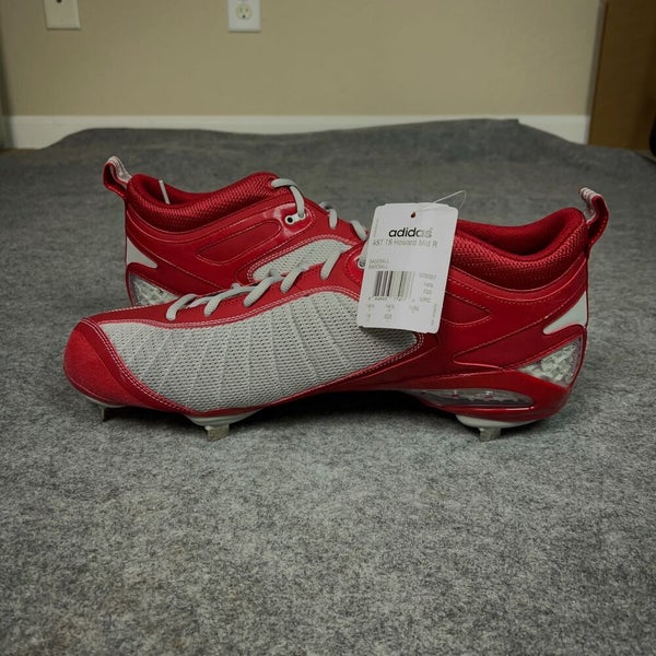 Adidas Mens Baseball Cleat 15 Red Gray AST Ryan Howard Mid Metal Softball C5