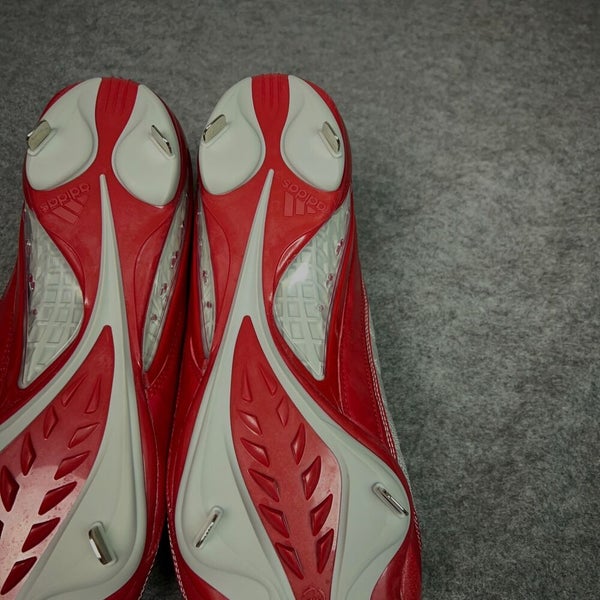 Adidas Mens Baseball Cleat 15 Red Gray AST Ryan Howard Mid Metal Softball C5