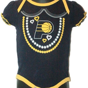 0-3 Months - Indiana Pacers NBA Basketball - Short Sleeve One Piece Baby Suit