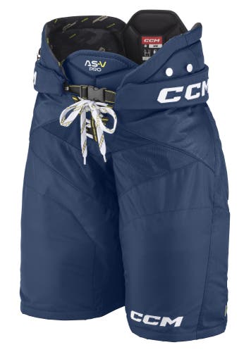 NEW CCM Tacks AS-V Pro Pants, Navy, Sr. Large