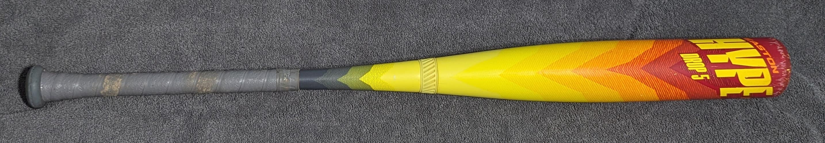 Used 2023 Easton Hype Fire USSSA Certified Bat (-5) Composite 27 oz 32"