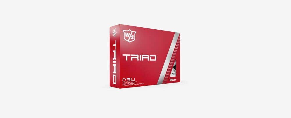 Wilson Staff Triad Golf Balls (WHITE, 12pk) NEW