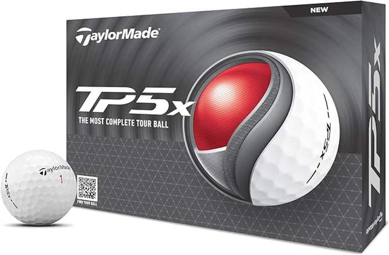 Taylor Made TP5x Golf Balls (White, 12pk) 1dz 2024 NEW