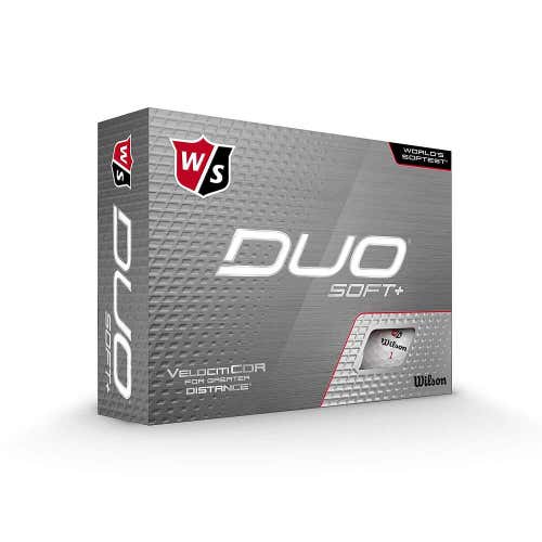 Wilson Staff Duo Soft Plus Golf Balls (WHITE, 12pk) NEW