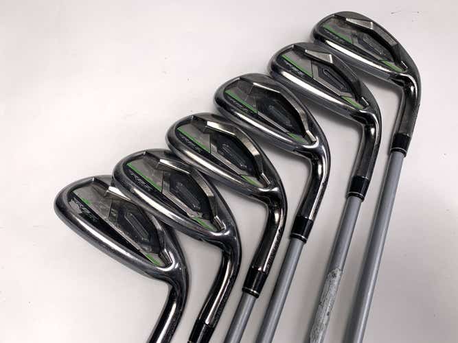 TaylorMade RocketBallz Max Iron Set 6-PW+AW KBS Satin Regular Steel Mens RH