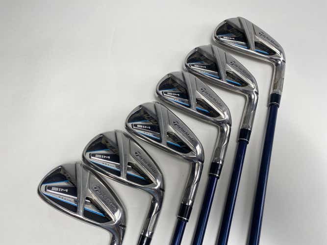 TaylorMade SIM MAX Iron Set 4-9 Fujikura Ventus Blue 7S Stiff Graphite Mens RH