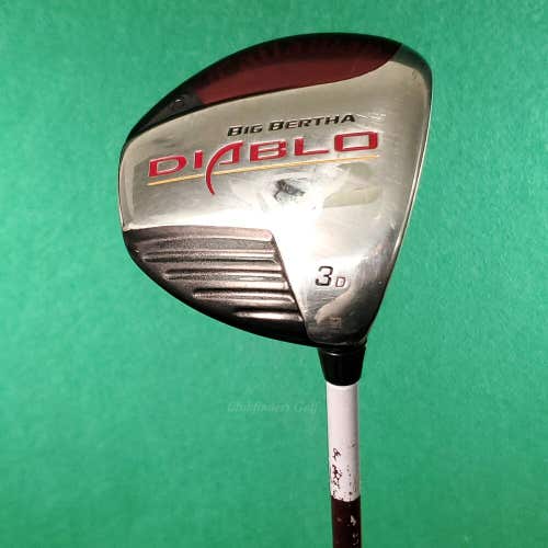 Callaway Big Bertha Diablo Draw Fairway 3 Wood Factory 60G Graphite Regular & HC