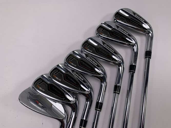 TaylorMade RSi 1 Iron Set 4-PW+GW REAX 90g Stiff Steel Mens RH