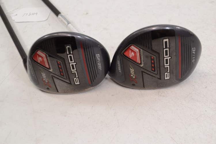 Cobra Air-X 3 and 5 Fairway Wood Set Right Senior Flex 45g Graphite # 178109