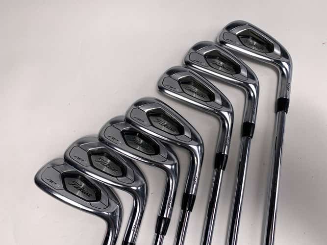 Titleist 718 AP3 Iron Set 5-PW+AW True Temper AMT Black S300 Stiff Steel Mens RH