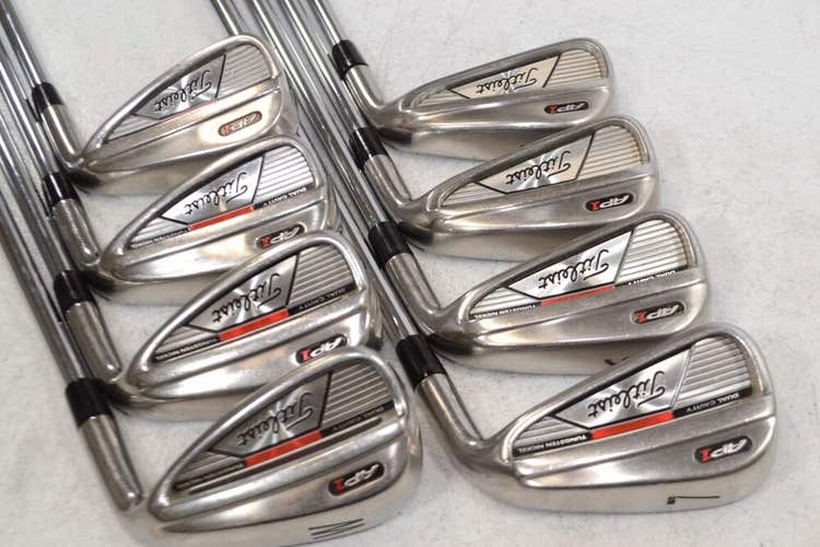 Titleist AP1 2008 4-PW,W Iron Set RH Regular Project X Rifle 5.5 Steel # 178176