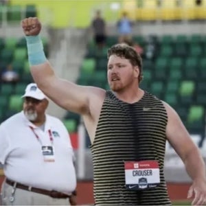 Nike Pro Elite Gold Medalist Shot Put Ryan Crouser PE Singlet Size Large-Tall CW2571-077