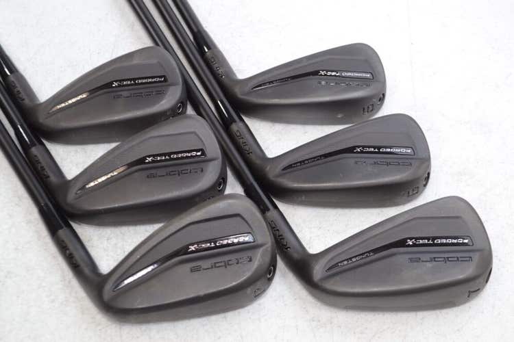 Cobra King Forged Tec X Black 5-PW Iron Set Right Regular KBS Graphite # 178129