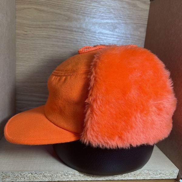 Earflap Hat Remington Orange Hat Vintage Blaze Orange Hunting Ear