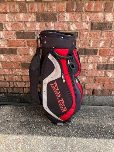 Used Texas Tech Golf Cooler Cart Bag