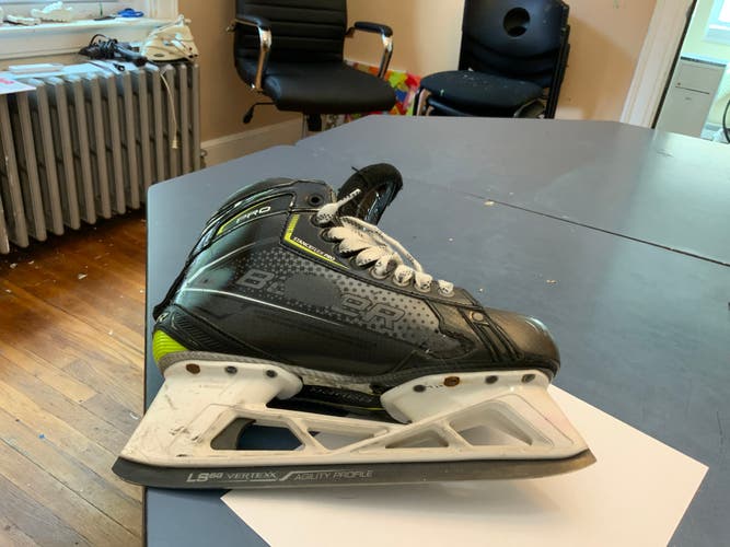 Used Senior Bauer Pro Hockey Goalie Skates Regular Width 8