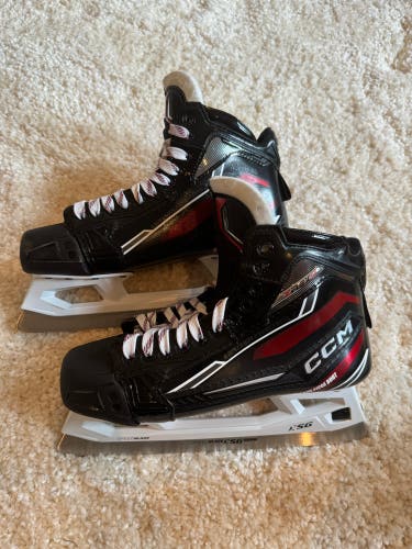 Used Senior CCM Regular Width  10 EFLEX 6.9 Hockey Goalie Skates
