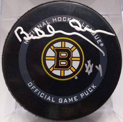 BOBBY ORR #4 Autographed Boston Bruins NHL Hockey Game Puck Signed