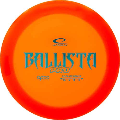 Latitude 64 Opto Ballista Pro Distance Driver Orange 160-164g 14/4/0/3 New