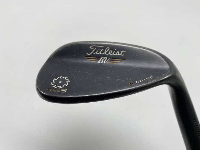 Titleist Vokey SM5 Raw Black Sand Wedge 56* 10 S-Grind Wedge Steel Mens RH