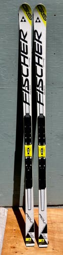 Used 2015 Fischer 195 cm 35 meter Racing RC4 World Cup GS Skis for U16 Super-G