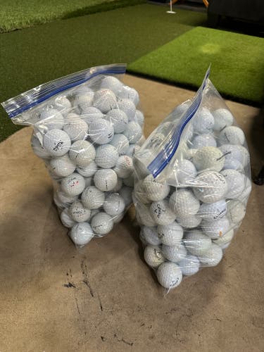 Two 2 Gallon Bags Golf Ball Lot Callaway, Titleist, Nike, Bridgestone (AAA) 160 EST.