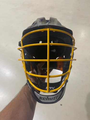 Navy Blue STX Stallion with Gold Facemask