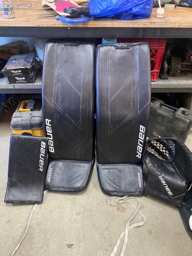 Used  Bauer MACH Goalie Leg Pads