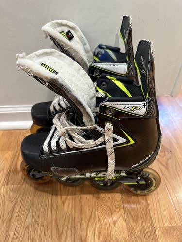 Used Alkali RPD Max+ Inline Skates Regular Width Size 8