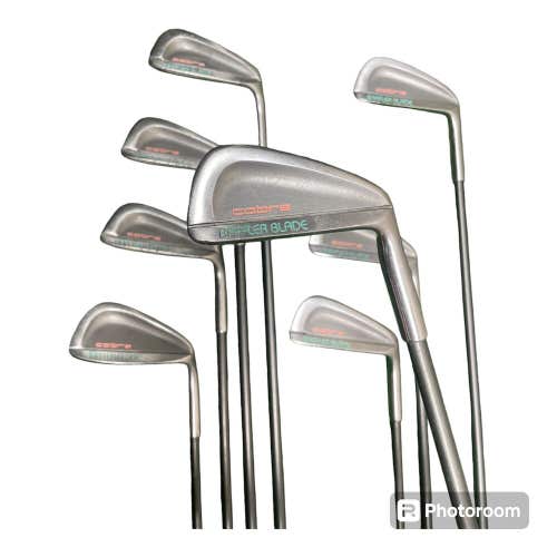 Ladies Cobra Baffler Blade Iron Set 4-PW + SW Graphite Shafts RH