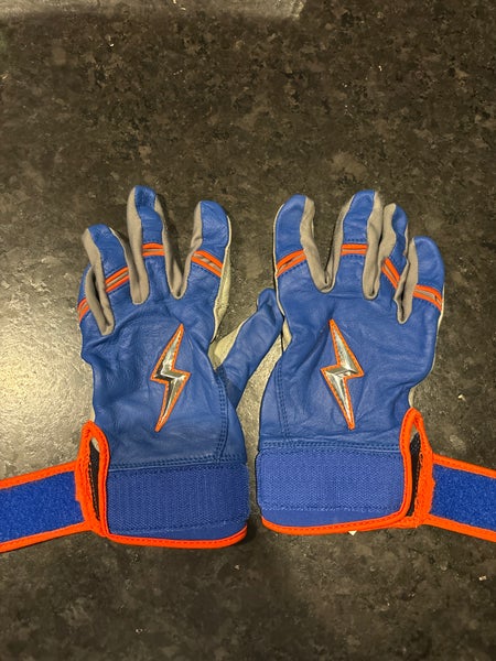 Bruce Bolt Blue/orange Large Batting gloves