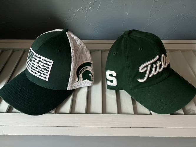 MSU spartan hats