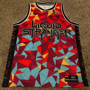 Wakaan EDM LIQUID STRANGER 'GEOMETRIC' BASKETBALL JERSEY NWOT Med