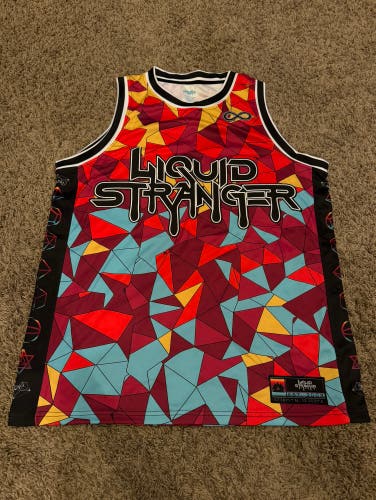 Wakaan EDM LIQUID STRANGER 'GEOMETRIC' BASKETBALL JERSEY NWOT Med