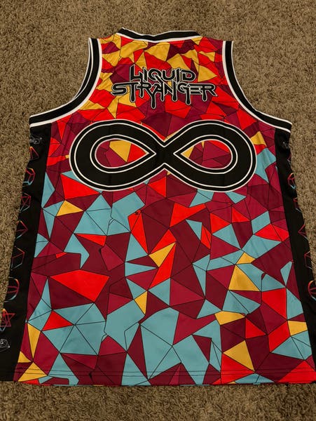 Wakaan EDM LIQUID STRANGER 'GEOMETRIC' BASKETBALL JERSEY