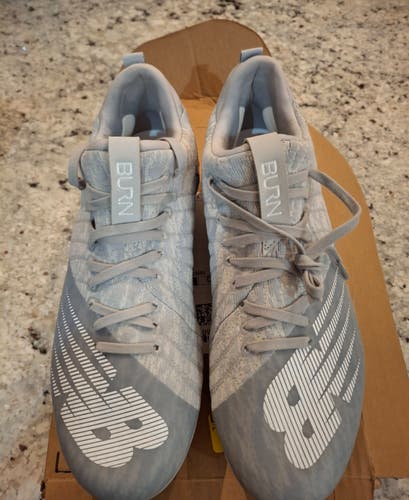 Gray Women's Size 12 New Balance Mid Top Burn X2 Molded Cleats