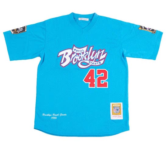 Brooklyn Royal Giants Negro League Baseball Jersey #42 Medium Headgear Classics