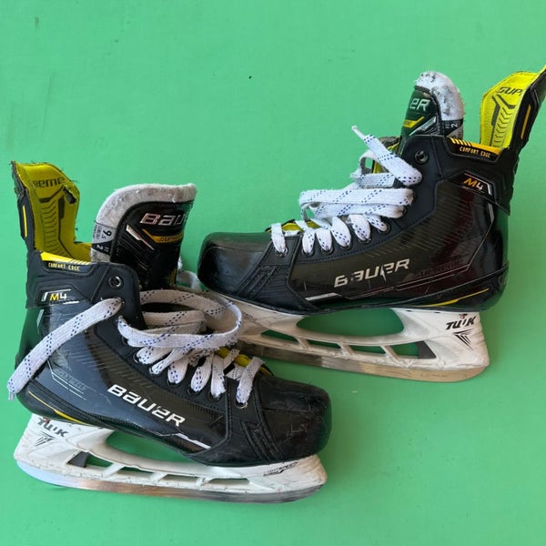 Used Senior Bauer Supreme M4 Hockey Skates | Size 9.5 Fit 2