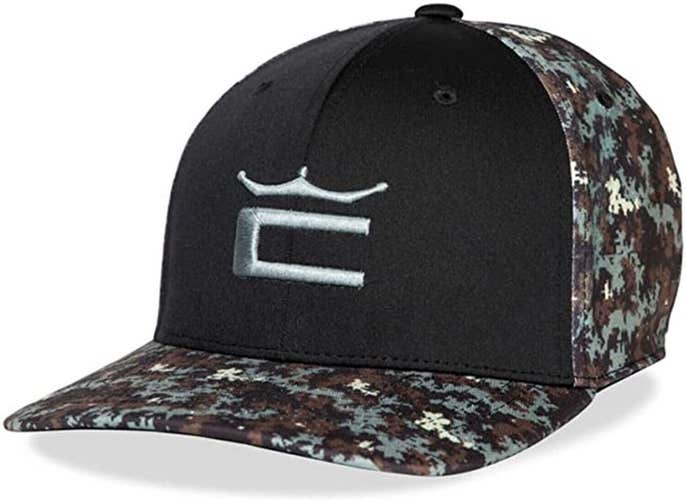 NEW Cobra Camo Crown Black Adjustable Snapback Hat/Cap