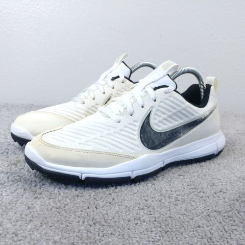 Nike Explorer 2 Mens 7 Spikeless Golf Shoes Lace Up White 849957-100