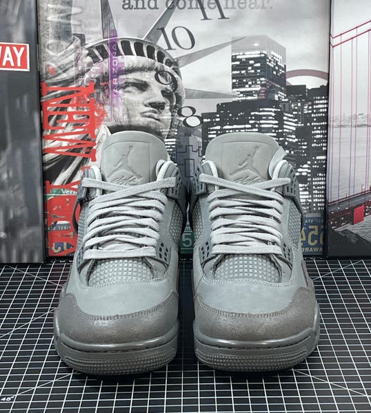 Air Jordan 4 Retro SE Wet Cement Smoke Grey Men's Size 10.5