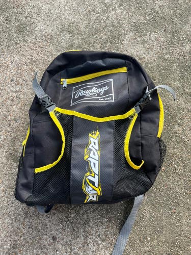 Black Used Kids Unisex Rawlings Backpacks & Bags Backpack