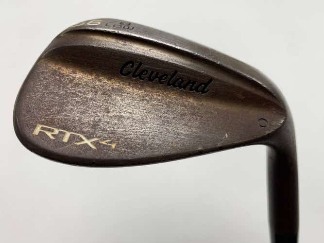 Cleveland RTX 4 Tour Raw 56* 8 True Temper Dynamic Gold Tour Issue S400 Wedge RH