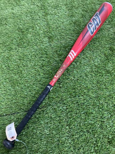 Used Kid Pitch (9YO-13YO) Marucci CAT Bat USABat Certified (-10) Alloy 21 oz 31"