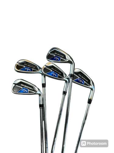 Used Callaway Big Bertha Regular Flex Steel Shaft Iron Sets