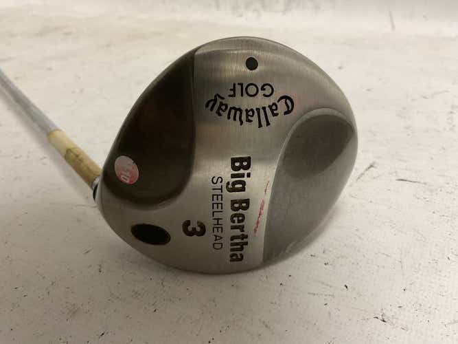 Used Callaway Big Bertha Steelhead 3 Wood Steel Fairway Woods