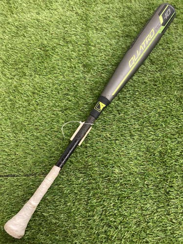 Used Kid Pitch (9YO-13YO) 2019 Rawlings Quatro Pro Bat USABat Certified (-10) Composite 21 oz 31"