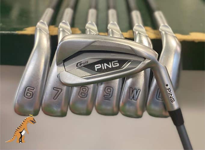 Used RH Ping G425 Black Dot Iron Set 5-U Alta CB Graphite Regular Flex Ping G425